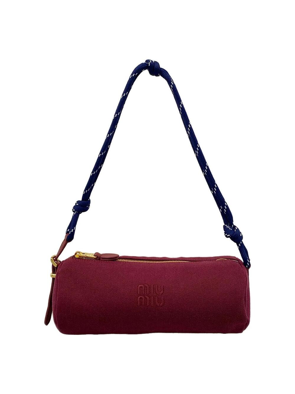 Miumiu Bordeaux Canvas Shoulder Bag #330718M14B